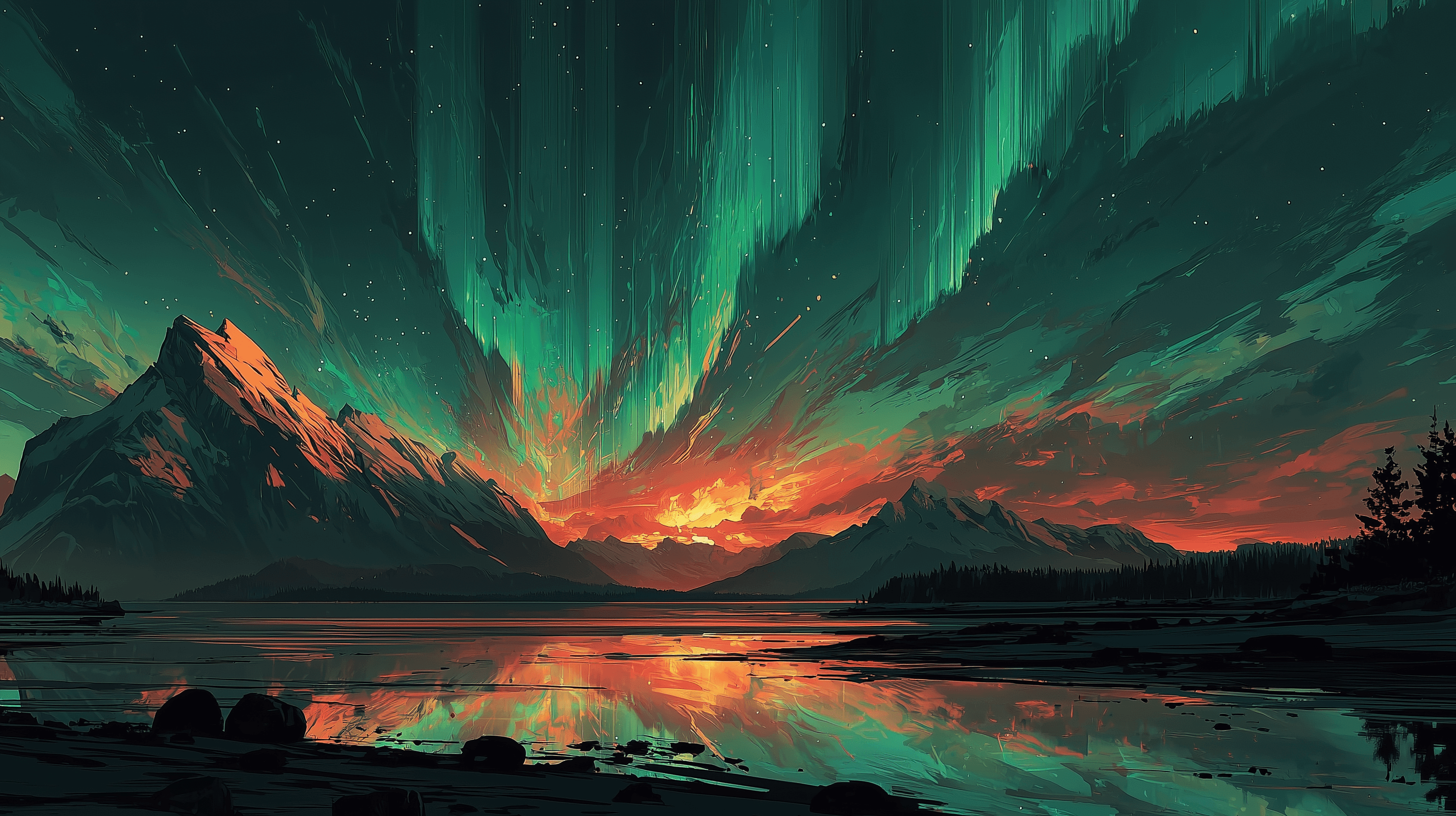 Aurora Background